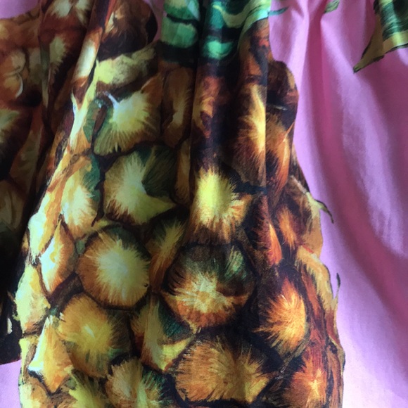 Like new Dolce&gabbana Pink Dress with Pineapple Print - Picture 2 of 7